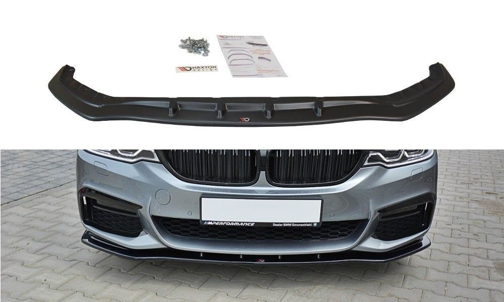 Maxton Design Front Ansatz passend für V.1 BMW 5er G30/ G31 M-Paket schwarz Hochglanz