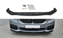 Laden Sie das Bild in den Galerie-Viewer, Maxton Design Front Ansatz passend für V.1 BMW 5er G30/ G31 M-Paket schwarz Hochglanz