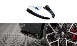 Maxton Design Heck Ansatz Flaps Diffusor V.2 für BMW 4er M-Paket G22 schwarz Hochglanz