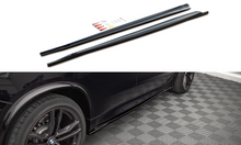 Laden Sie das Bild in den Galerie-Viewer, Maxton Design Seitenschweller Ansatz für BMW X5 M F85 schwarz Hochglanz