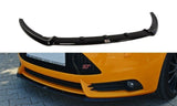 Maxton Design Front Ansatz passend für Ford Focus ST Mk3 (Cupra) schwarz Hochglanz