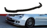 Maxton Design Front Ansatz passend für MERCEDES CLK W209 Facelift FÜR Serie schwarz Hochglanz