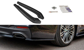 Maxton Design Heck Ansatz Flaps Diffusor passend für BMW 5er G30/ G31 M-Paket schwarz Hochglanz