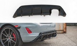 Maxton Design Diffusor Heck Ansatz passend für V.2 Ford FIesta Mk8 ST schwarz Hochglanz