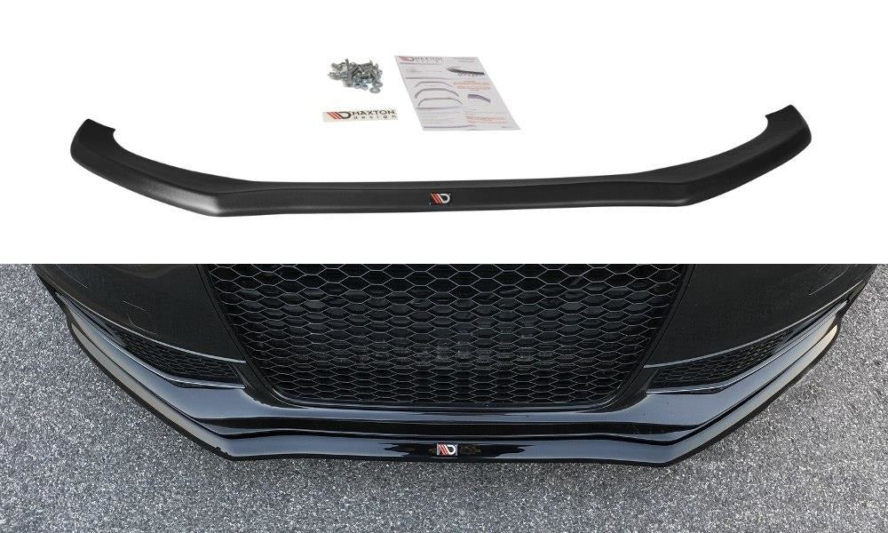 Maxton Design Front Ansatz passend für V.1 Audi S4 B8 FL schwarz Hochglanz