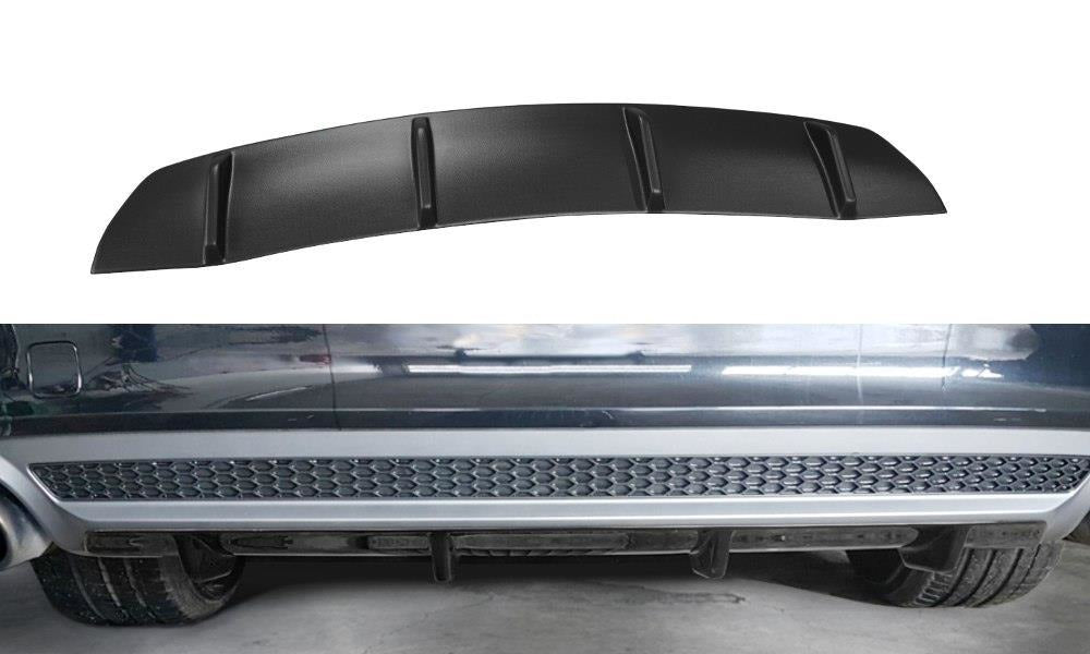 Maxton Design Diffusor Heck Ansatz passend für Audi A7 Mk1 S-Line schwarz Hochglanz