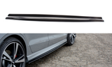 Maxton Design Seitenschweller Ansatz passend für Audi RS3 8V FL Limousine schwarz Hochglanz