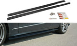Maxton Design Seitenschweller Ansatz passend für Mercedes E W212 schwarz Hochglanz
