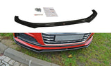 Maxton Design Front Ansatz passend für V.1 Audi A5 F5 S-Line schwarz Hochglanz