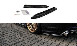 Maxton Design Heck Ansatz Flaps Diffusor passend für Audi S8 D4 FL schwarz Hochglanz