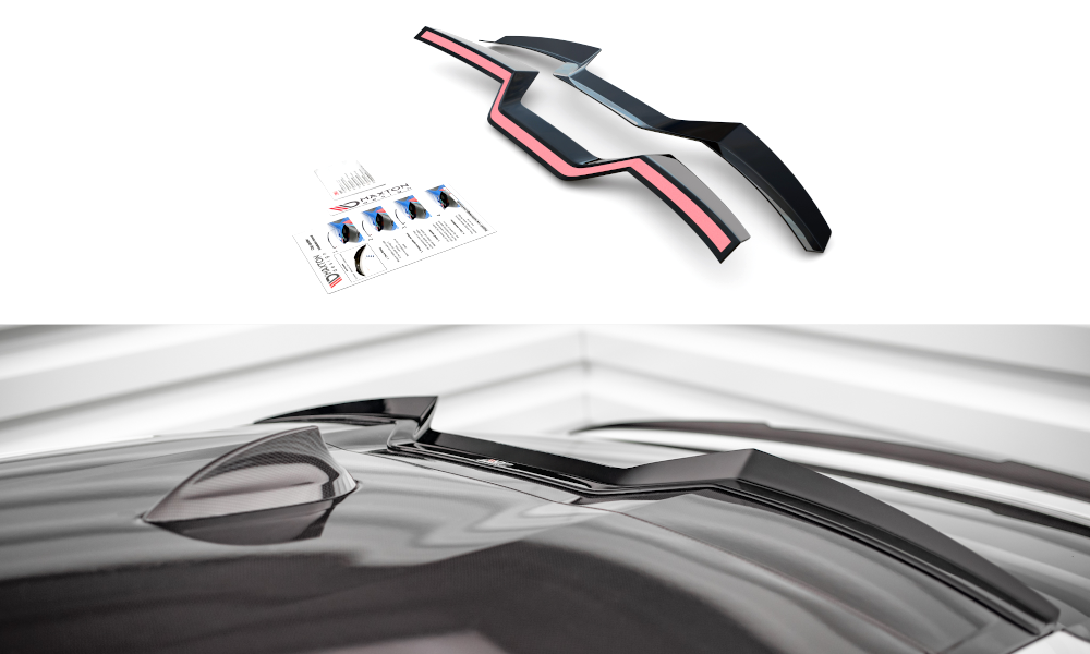 Maxton Design Spoiler CAP für BMW X6 M-Paket G06 / X6 M F96 schwarz Hochglanz