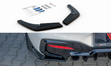 Maxton Design Heck Ansatz Flaps Diffusor passend für BMW 1er F20 Facelift M-power schwarz Hochglanz