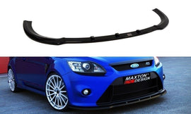 Maxton Design Front Ansatz passend für V.1 Ford Focus RS Mk2 schwarz Hochglanz