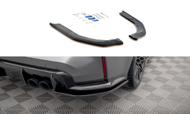 Maxton Design Heck Ansatz Flaps Diffusor V.2 für BMW M3 G80 schwarz Hochglanz