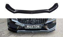 Laden Sie das Bild in den Galerie-Viewer, Maxton Design Front Ansatz passend für V.1 MERCEDES- BENZ C43 AMG W205 schwarz Hochglanz