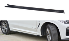 Laden Sie das Bild in den Galerie-Viewer, Maxton Design Seitenschweller Ansatz passend für BMW X3 G01 M Paket schwarz Hochglanz