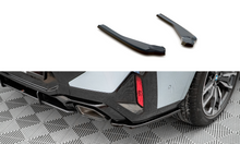 Laden Sie das Bild in den Galerie-Viewer, Maxton Design Heck Ansatz Flaps Diffusor für BMW X4 M-Paket G02 Facelift schwarz Hochglanz