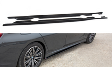 Laden Sie das Bild in den Galerie-Viewer, Maxton Design Seitenschweller Ansatz passend für BMW 3er G20 M Paket schwarz Hochglanz