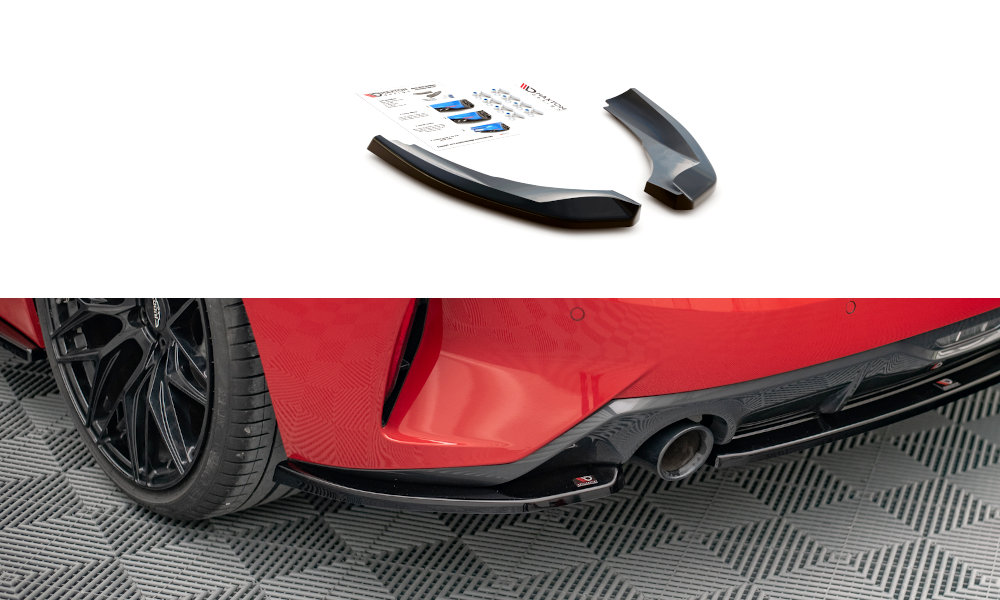 Maxton Design Heck Ansatz Flaps Diffusor für BMW Z4 M-Paket G29 schwarz Hochglanz