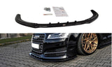 Maxton Design Front Ansatz passend für V.1 Audi S8 D4 FL schwarz Hochglanz