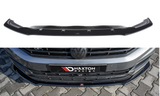 Maxton Design Front Ansatz passend für V.1 Volkswagen Passat R-Line B8 schwarz Hochglanz