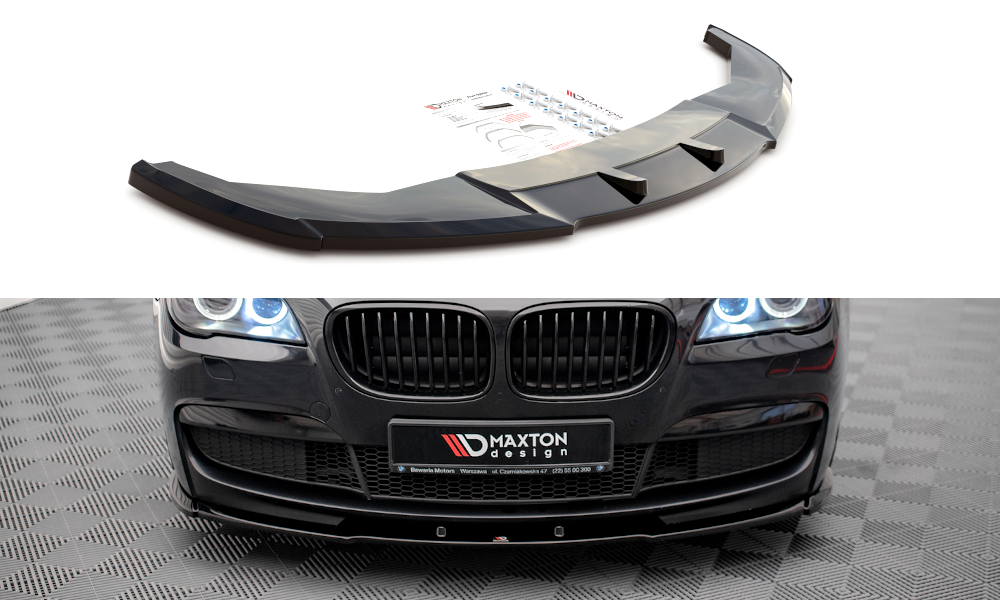 Maxton Design Front Ansatz V.1 für BMW 7 M-Paket F01 schwarz Hochglanz