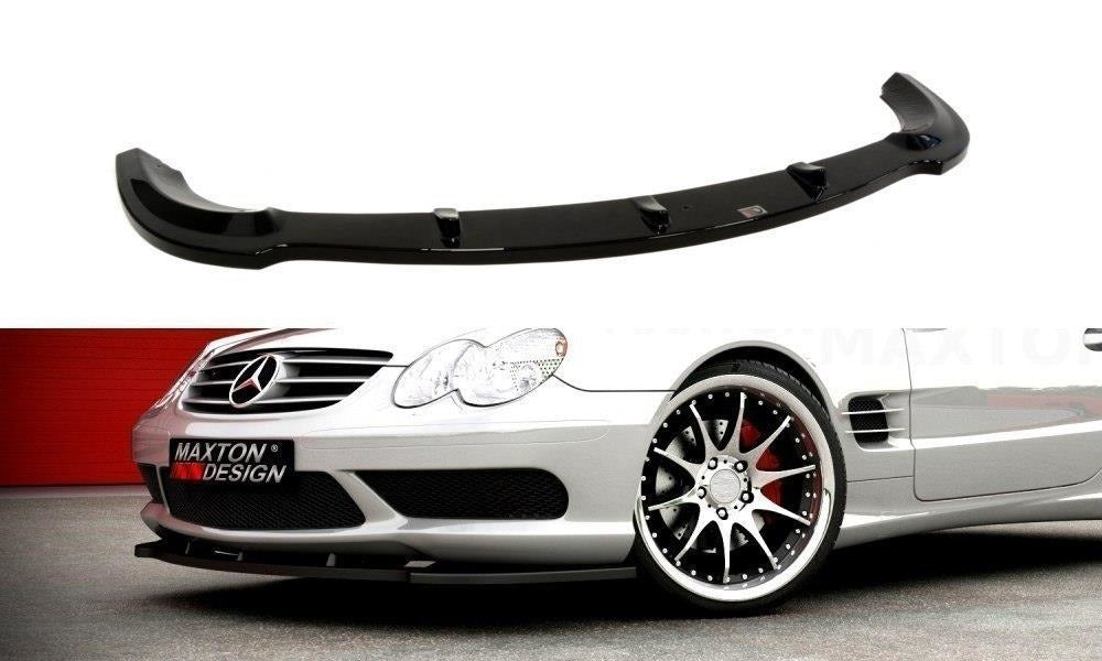 Maxton Design Front Ansatz passend für MERCEDES SL R230 AMG schwarz Hochglanz