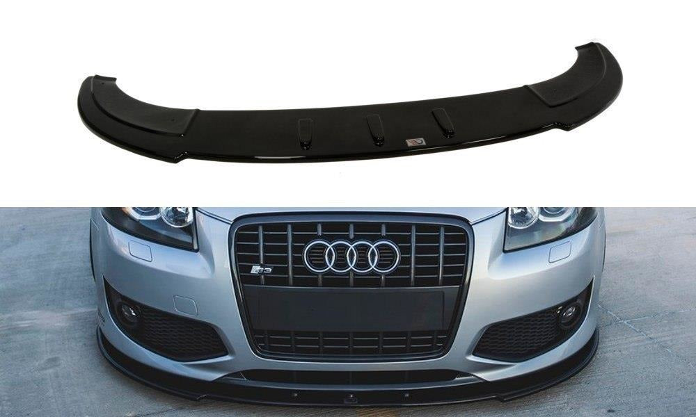 Maxton Design Front Ansatz passend für Audi S3 8P  schwarz Hochglanz