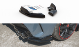 Maxton Design Heck Ansatz Flaps Diffusor passend für V.4 BMW 1er F40 M-Paket/ M135i schwarz Hochglanz