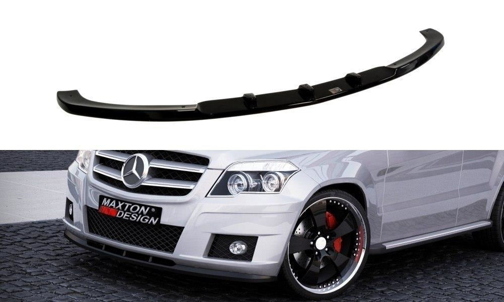 Maxton Design Front Ansatz passend für MERCEDES GLK W204 (FÜR STANDARD STOßSTANGE) schwarz Hochglanz