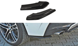 Maxton Design Heck Ansatz Flaps Diffusor passend für BMW X4 M Paket schwarz Hochglanz