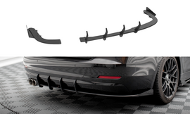 Maxton Design Street Pro Heck Ansatz Flaps Diffusor +Flaps für BMW 4er Gran Coupe F36 schwarz Hochglanz
