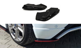 Maxton Design Heck Ansatz Flaps Diffusor passend für passend für Ford Fiesta ST / ST-Line Mk7 FL schwarz Hochglanz