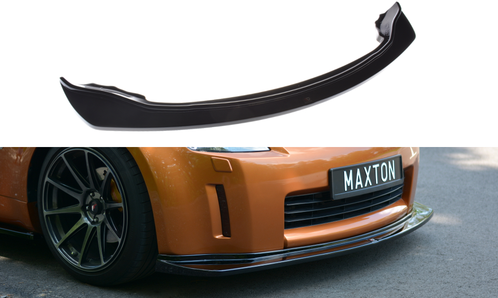 Maxton Design Front Ansatz passend für NISSAN 350Z schwarz Hochglanz