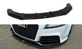 Maxton Design Front Ansatz passend für V.1 Audi TT RS 8J schwarz Hochglanz