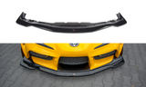 Maxton Design Front Ansatz passend für V.1 Toyota Supra Mk5 schwarz Hochglanz