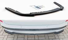 Laden Sie das Bild in den Galerie-Viewer, Maxton Design Mittlerer Diffusor Heck Ansatz passend für Ford Mondeo Kombi Platinium Mk5 Facelift schwarz Hochglanz
