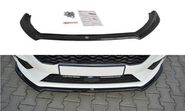 Maxton Design Front Ansatz passend für V.1 Ford Fiesta Mk8 ST / ST-Line schwarz Hochglanz