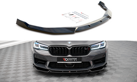 Maxton Design Front Ansatz V.1 für BMW M5 F90 Facelift schwarz Hochglanz