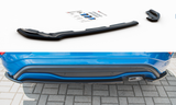 Maxton Design Heck Ansatz Flaps Diffusor passend für passend für Ford Puma ST-Line schwarz Hochglanz