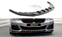Laden Sie das Bild in den Galerie-Viewer, Maxton Design Front Ansatz V.2 für BMW 5er G30 Facelift M-Paket schwarz Hochglanz