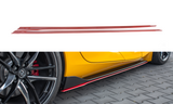 Maxton Design Seitenschweller Ansatz passend für V.2 Toyota Supra Mk5 schwarz Hochglanz
