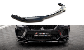 Maxton Design Front Ansatz V.1 für BMW X6 M F96 schwarz Hochglanz