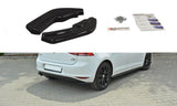 Maxton Design Heck Ansatz Flaps Diffusor passend für VW Golf Mk7 Standard schwarz Hochglanz