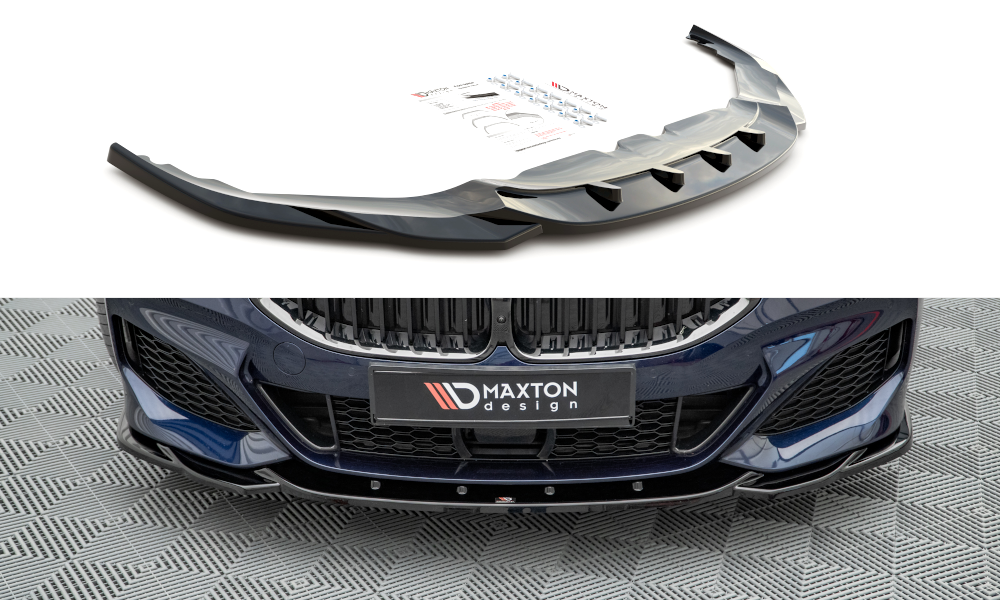 Maxton Design Front Ansatz V.4 für BMW 8 Coupe M-Paket G15 / 8 Gran Coupe M-Paket G16 schwarz Hochglanz