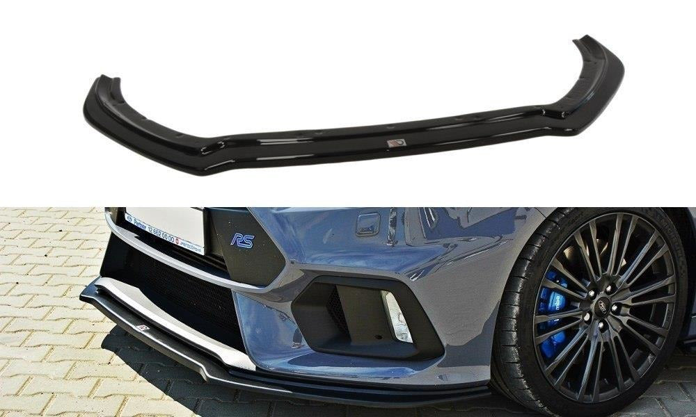 Maxton Design Front Ansatz passend für V.4 Ford Focus RS Mk3 schwarz Hochglanz