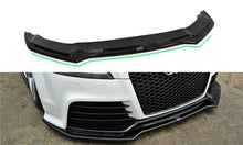 Laden Sie das Bild in den Galerie-Viewer, Maxton Design Front Ansatz passend für V.2 Audi TT RS 8J schwarz Hochglanz