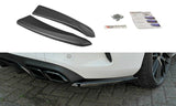 Maxton Design Heck Ansatz Flaps Diffusor passend für Mercedes C-Klasse C205 63 AMG Coupe schwarz Hochglanz