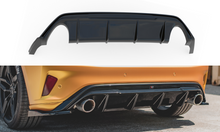 Laden Sie das Bild in den Galerie-Viewer, Maxton Design Diffusor Heck Ansatz passend für V.3 Ford Focus ST Mk4  schwarz Hochglanz