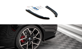 Maxton Design Heck Ansatz Flaps Diffusor V.1 für BMW 4er M-Paket G22 schwarz Hochglanz
